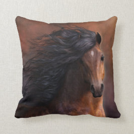 Le coussin de concepteur de cheval de Morgan
