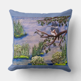 Le Coussin de la peinture Kingfisher