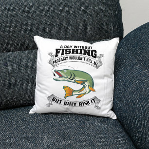 Le Coussin décoratif du passionné de pêche
