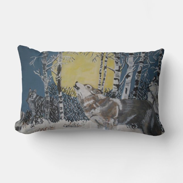 LE coussin DES LOUPS DE HOWLLING (Recto)