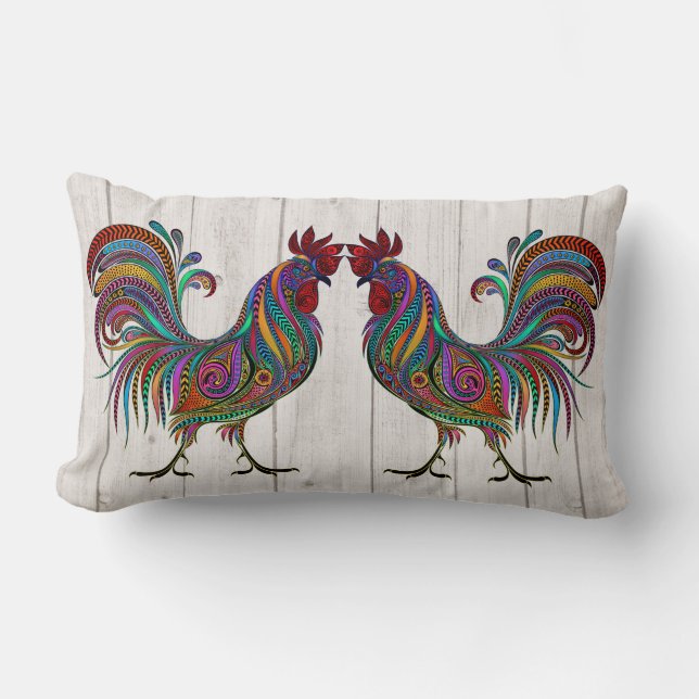 Le Coussin du Rooster resplendissant Lumbar - Reto (Recto)