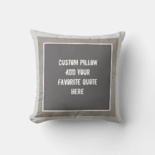 le coussin fait sur commande ajoutent votre