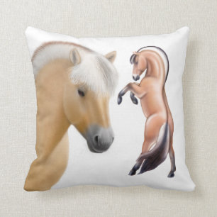 Le coussin norvégien de cheval de fjord