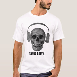 Le crâne de l'amoureux de la musique - Le T-shirt 