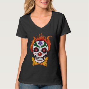 Le crâne mal Clown Demon T-shirt Top Gift Idea