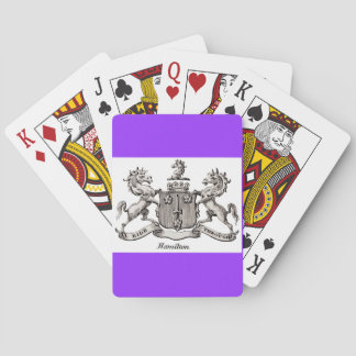 LE CREST DE FAMILLE DE HAMILTON - CARTES DE JEU