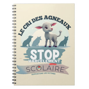 "Le Cri des Agneaux le Harcèlement scolaire" Notizblock