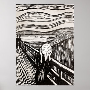 Le cri par Edward Munch Poster
