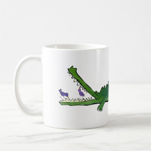 Le crocodile et sa tasse d'amis