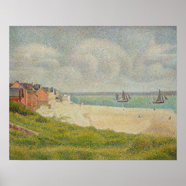 Le Crotoy Blick Upstream, 1889 Poster (Vorne)