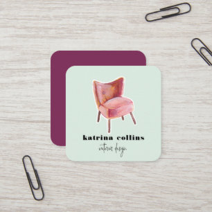 Le cru préside des cartes de design d'intérieur 