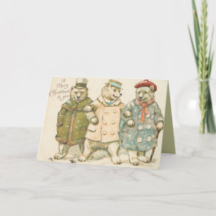 Le cru soutient la carte de Noël
