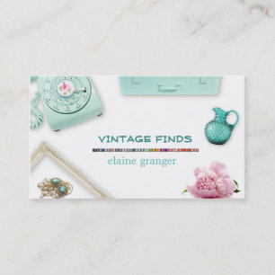 Le cru trouve le rétro carte de visite de trésors