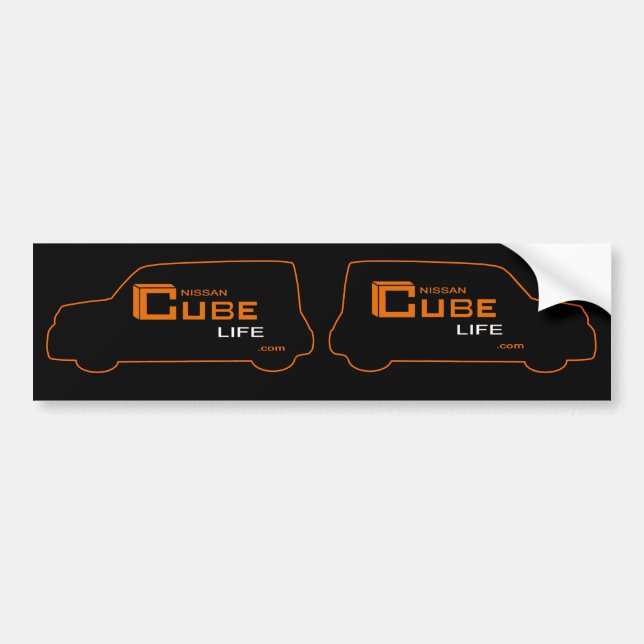 Le cube Nissan cubent comme des autocollants (Devant)