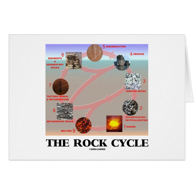 Le cycle de roche (science de la terre de (Devant horizontal)