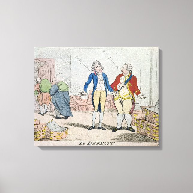 Le Deficit, 1788 Leinwanddruck (Vorderseite)