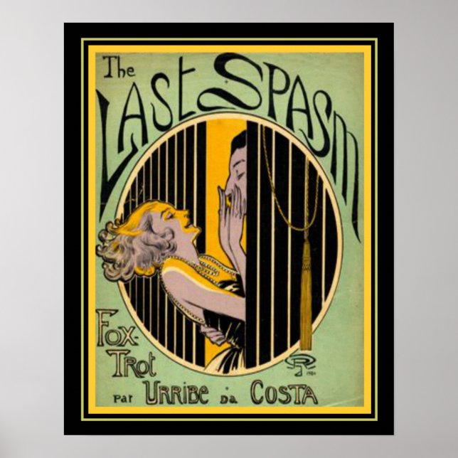 "Le Dernier Spasm" Art Déco Foxtrot Imprimer 16x20 (Devant)