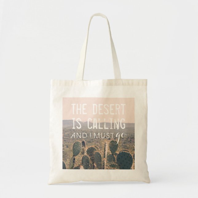 Le désert appelle - sac fourre-tout aux cactus | (Devant)
