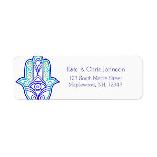 Le design de Hamsa réexécute le étiquette de adres