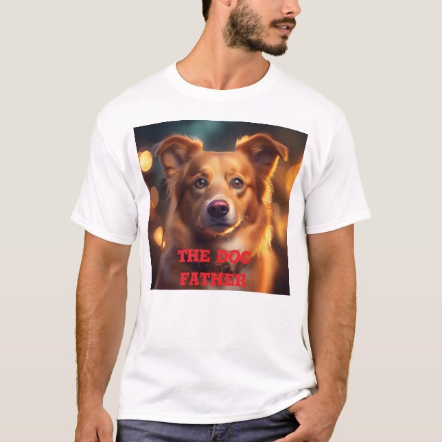 Le dessin de T-shirt du père chien (Devant)