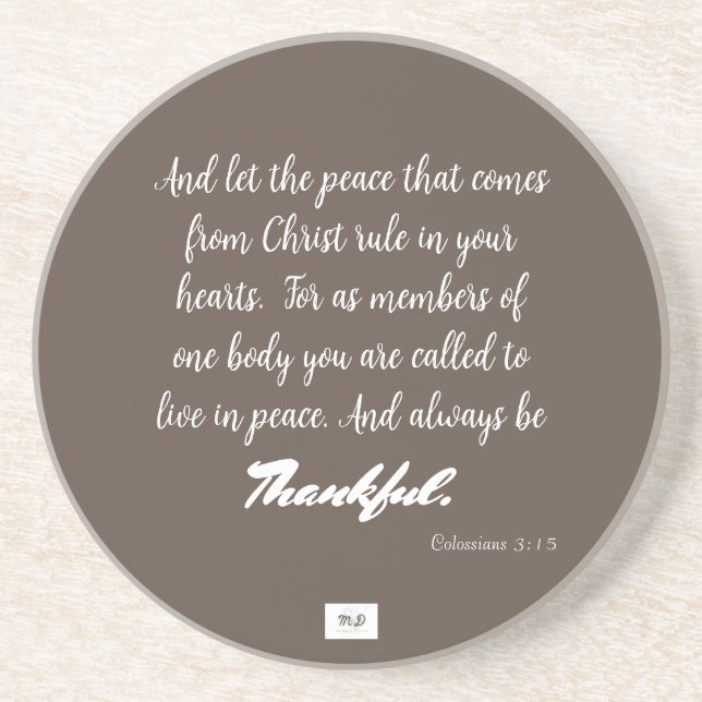 Le Dessous de verre de grès (Devant)