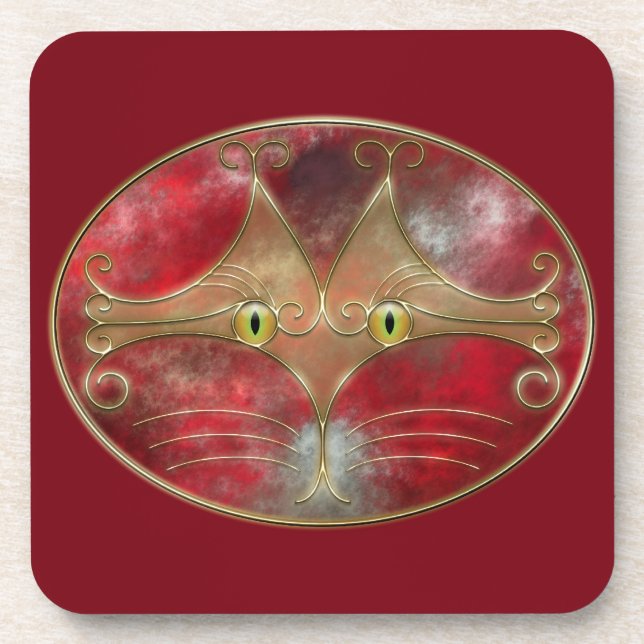 Le Dessous de verre de liège de Cat's-Eyes (Devant)