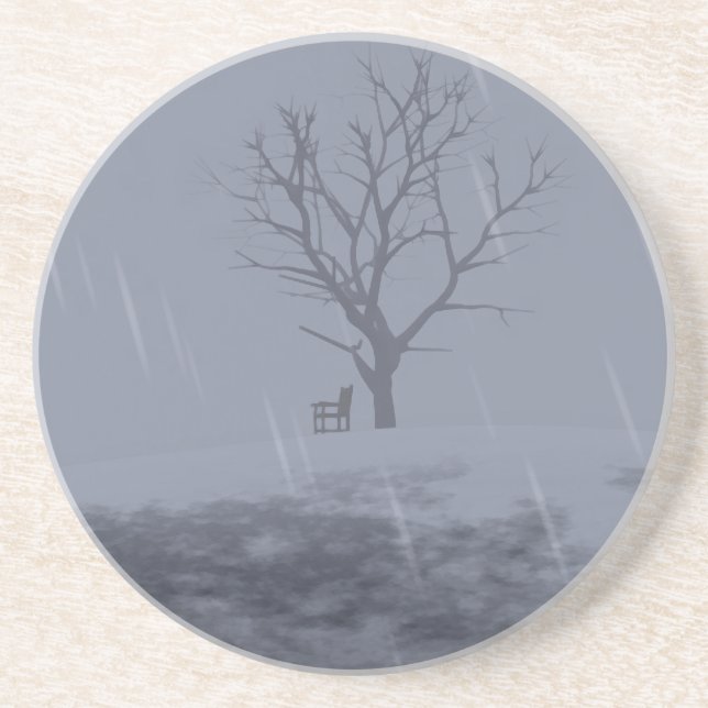 Le Dessous de verre froid de l'hiver (Devant)