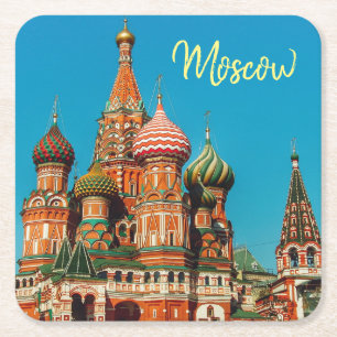 Le Dessous de verre russe du Carré rouge de Moscou