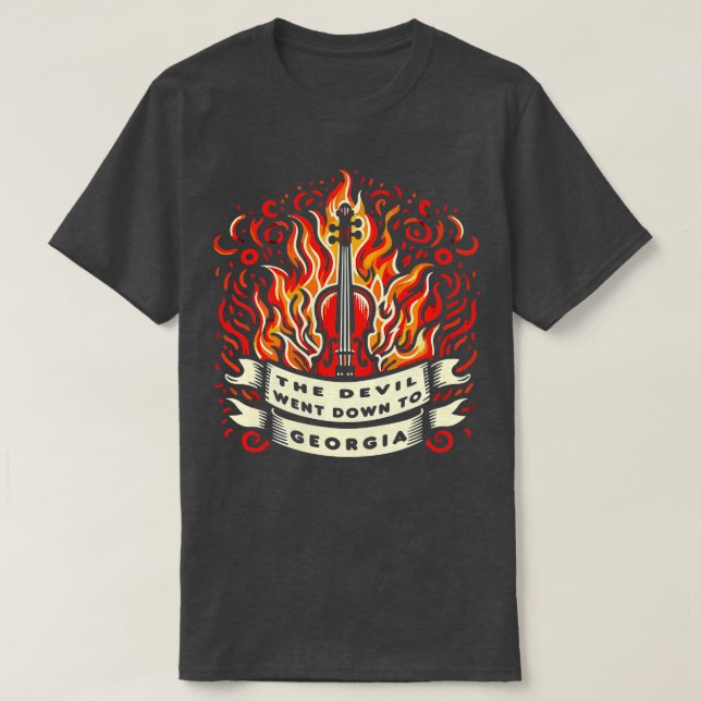 Le diable est descendu en Géorgie TShirt 2 (Design devant)