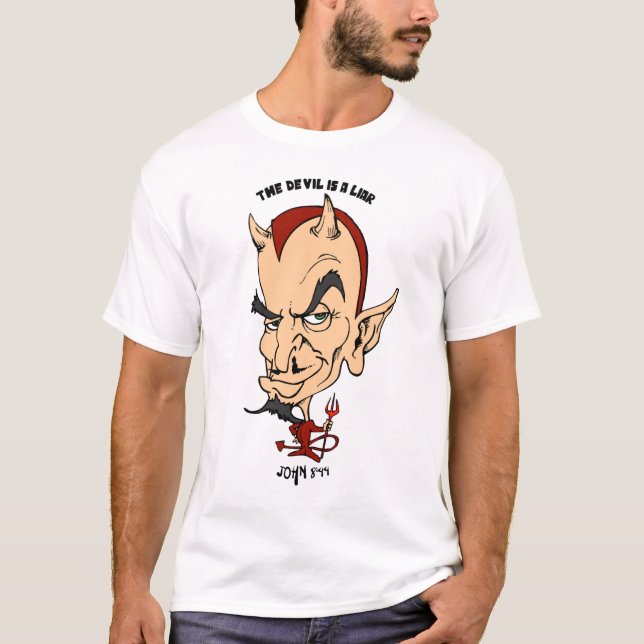 Le diable est une chemise T-shirt basique pour hom (Devant)