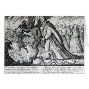 Le diable menant le pape dans les chaînes, 1680