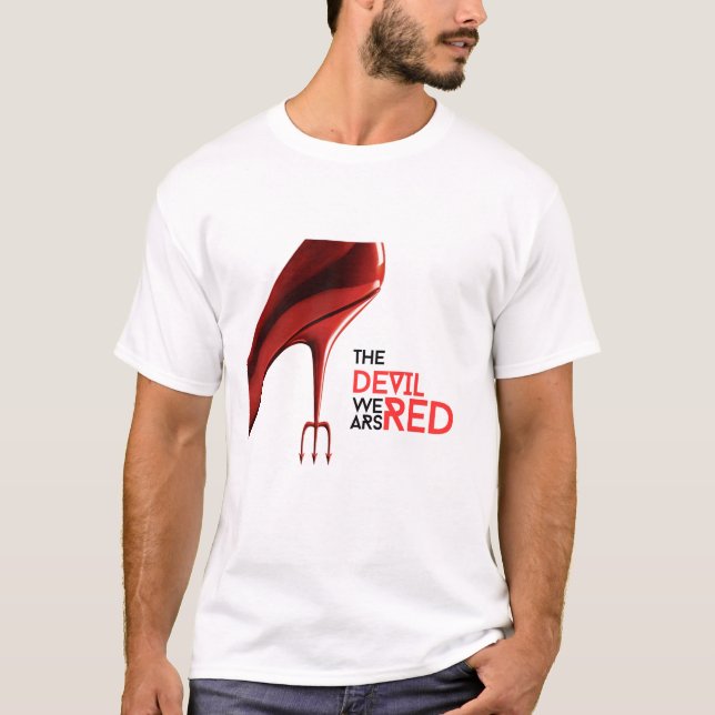 Le diable porte un T-shirt Unisex rouge (Devant)