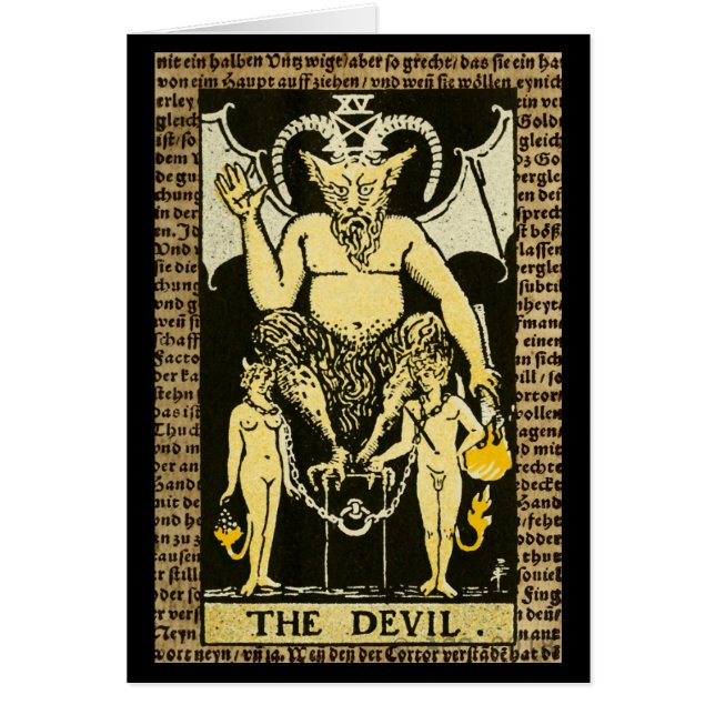 Le diable Tarot (Devant)