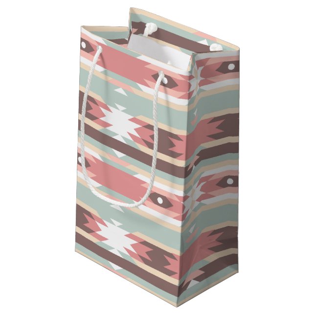 Le diamant rose tribal barre le sac de cadeau (Dos Angle)