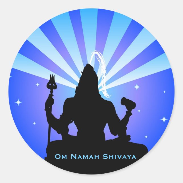 Le dieu indien Shiva - Sticker (Devant)