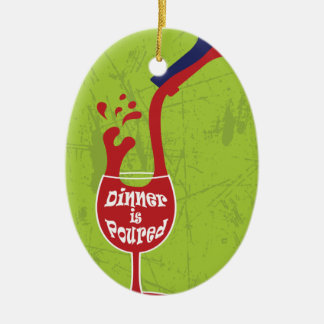 Le dîner est ornement versé