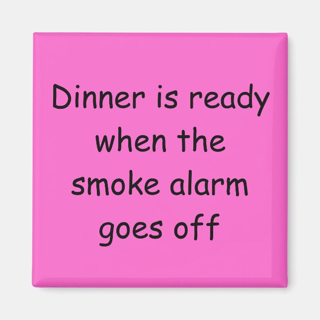 Le dîner est prêt Magnet (Devant)