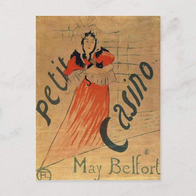 Le divan Japonais von Toulouse-Lautrec Postkarte (Vorderseite)