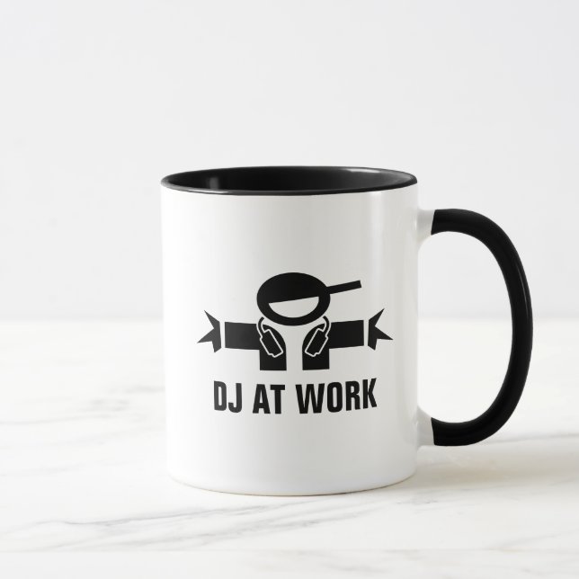 Le DJ à la coutume de travail diskjockey la tasse (Droite)