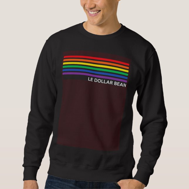 Le Dollar Bean  Sunflower Rainbow Decor Lesbian Ga Sweatshirt (Vorderseite)