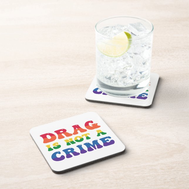 Le Drag N'Est Pas Un Crime Dessous de verre À Dos  (Côté Droit)