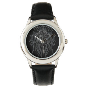 Le dragon celtique badine la montre d'acier