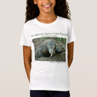 Le dragon de Komodo obtiennent le T-shirt agressif