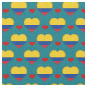 Le drapeau colombien, tissu du Coeur Rouge