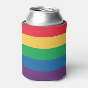 Le drapeau d'arc-en-ciel peut glacière