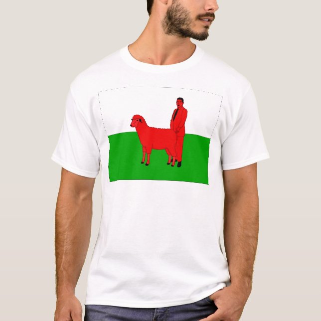 Le drapeau de Gallois charrient le T-shirt (Devant)