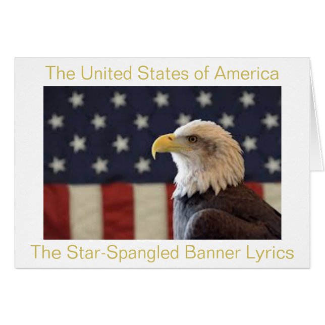 Le drapeau des Etats-Unis d'Amérique (Devant Horizontal)