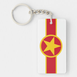 Le drapeau du pays vietnamien rond symbole cercle 