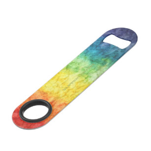 Le drapeau tie-dyé de SlipperyJoe arc-en-ciel pres
