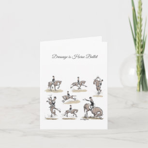 Le dressage est carte de voeux de ballet de cheval